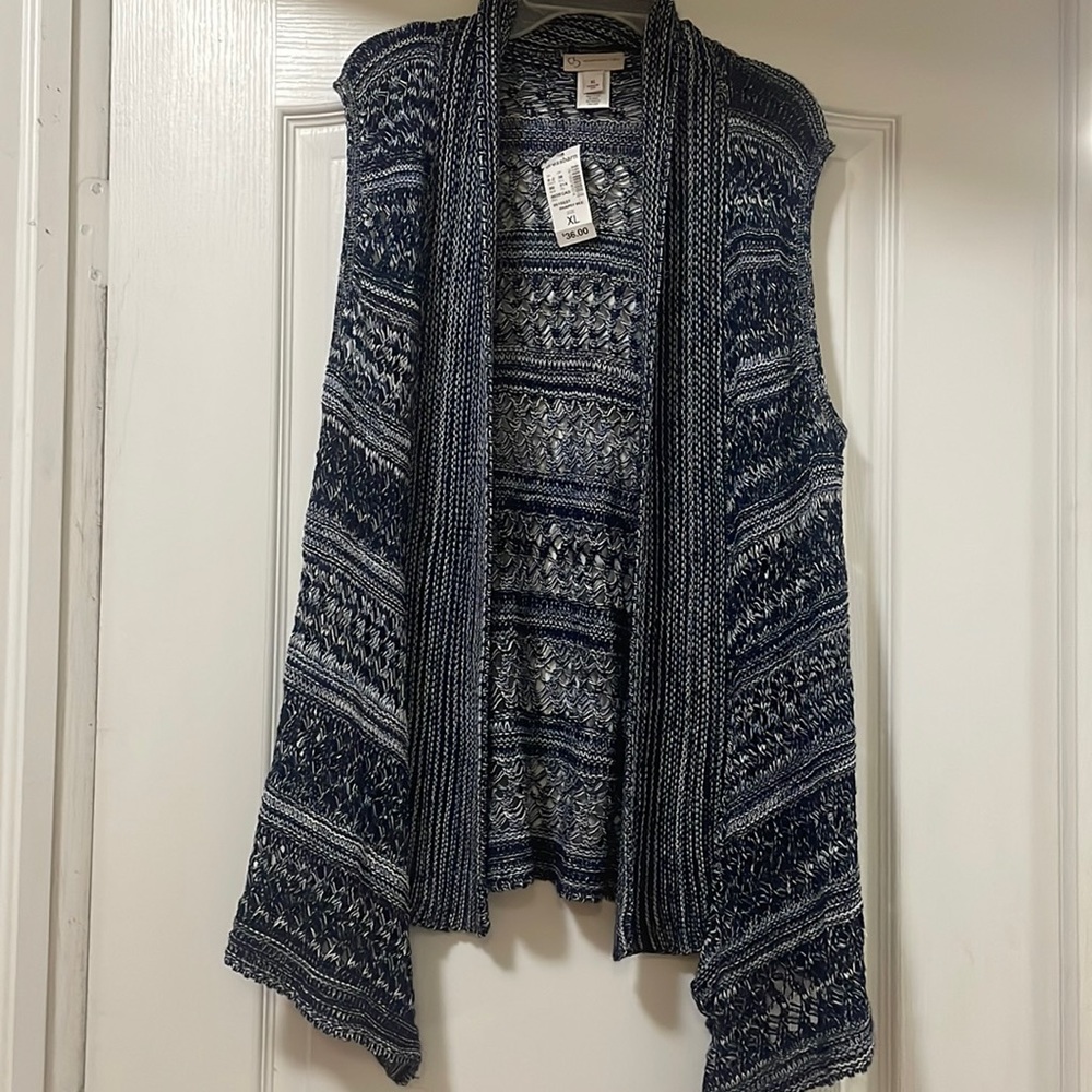 Dressbarn Blue Cardigan XL